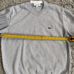 Lacoste Light Gray Crewneck Sweater